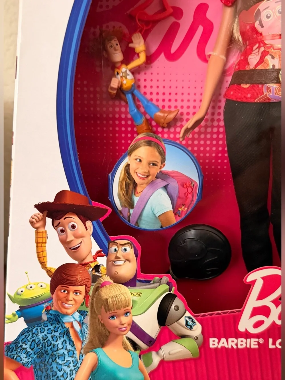 Toy Story 3 BARBIE LOVES WOODY!  By Mattel Disney Pixar Doll No. R9295 2009 NEW